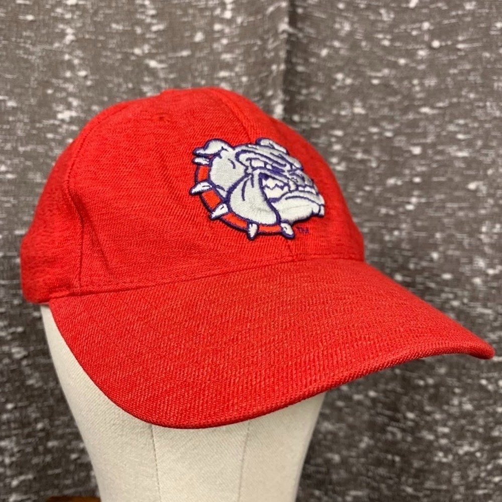 Gonzaga University Bulldogs Embroidered Hat Cap Red‎ NCAA Mens Sm/Med Fitted